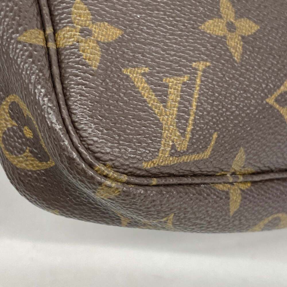 LOUIS VUITTON Authentic Brown Monogram Pochette Pouch - Picture 7 of 9